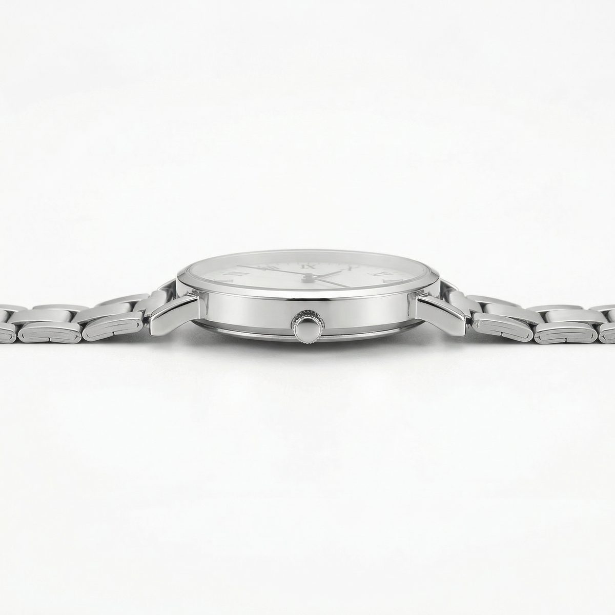 Stainless Steel Roman Numeral Dress Watch